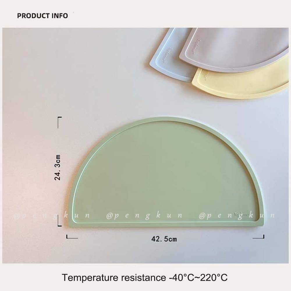 Tấm Lót Bàn Ăn Bằng Silicone Cách Nhiệt Chống Trượt Chống Thấm Nước Phong Cách Nhật Bản