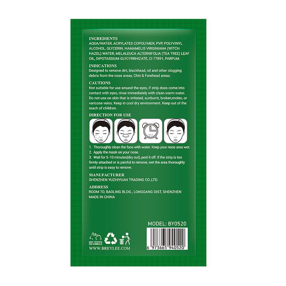 [Hàng mới về] Miếng dán lột mụn đầu đen vùng mũi chiết xuất tràm trà Breylee T9K8