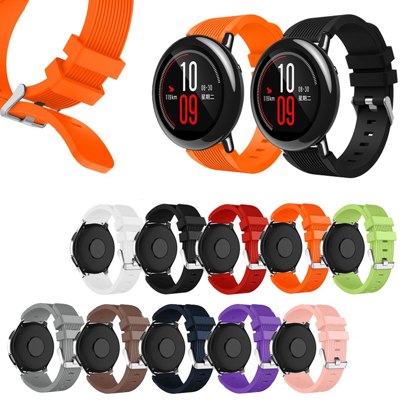 Dây Đeo Silicon Cho Đồng Hồ Thông Minh Huami Amazfit PACE / Stratos 2 2S 3 / GTR 47mm / GTR2