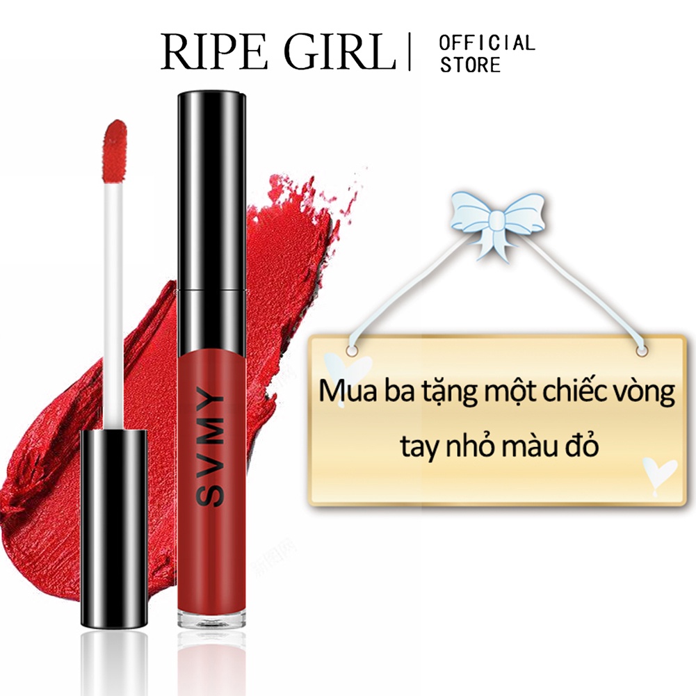Son môi RIPE GIRL nhung mịn bền lâu trôi không thấm nước 6 màu sắc 18g