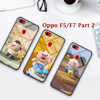 Bộ ốp lưng kính hình heo siêu dễ thương cho điện thoạị Oppo F5/F7 part 2 mã từ 21-37