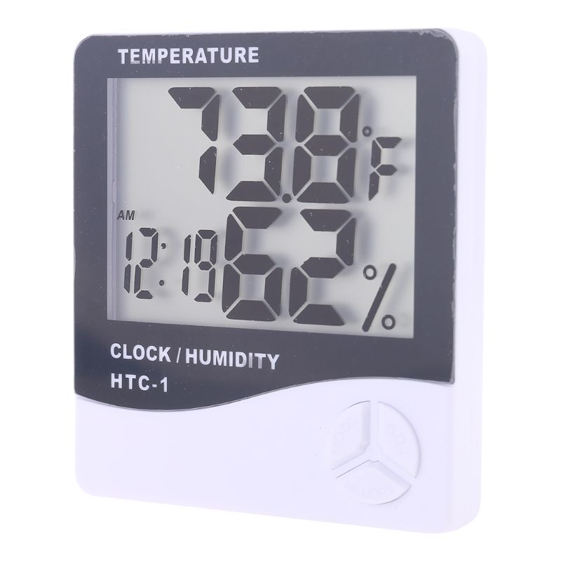 Đồng Hồ Kỹ Thuật Số Đo Nhiệt Độ / Độ Ẩm Mini Màn Hình LCD