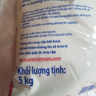 Bột giặt Ariel túi 5kg- 5.2kg