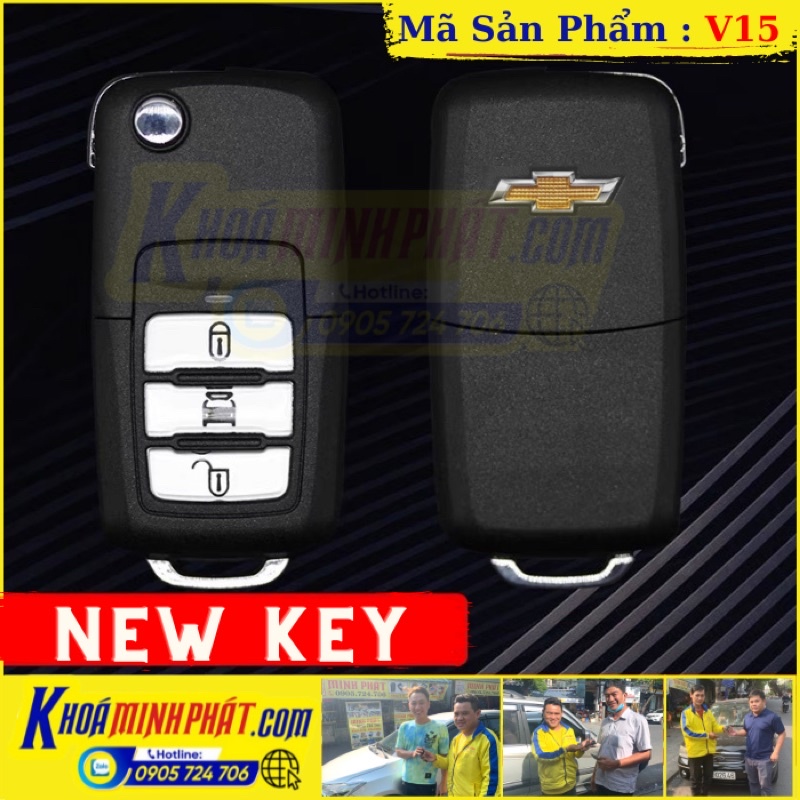 Vỏ Chìa khóa Chevrolet Captiva Độ gập V16