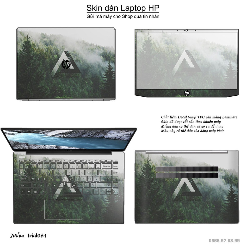 Skin dán Laptop HP in hình Đa giác nhiều mẫu 11 (inbox mã máy cho Shop)