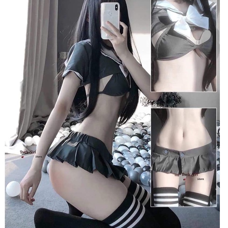 7 Bộ Đồ Ngủ - Cosplay Sexy Nữ Sinh Nhật Bản Anime  Anh Quốc Trong Suốt Caro Đủ Màu Váy Ngủ Chụp Hình Studio