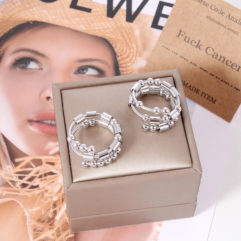 Nhẫn Đeo Tay Giảm Căng Thẳng Bằng Thép Không Gỉ