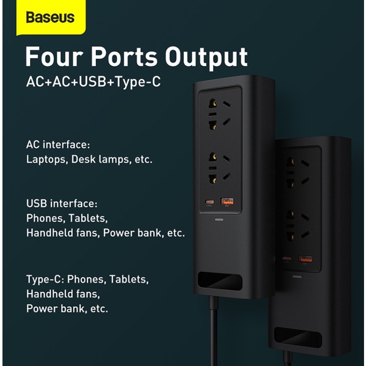Bộ sạc nối dài trên xe hơi Baseus CRNBQ-02 150W