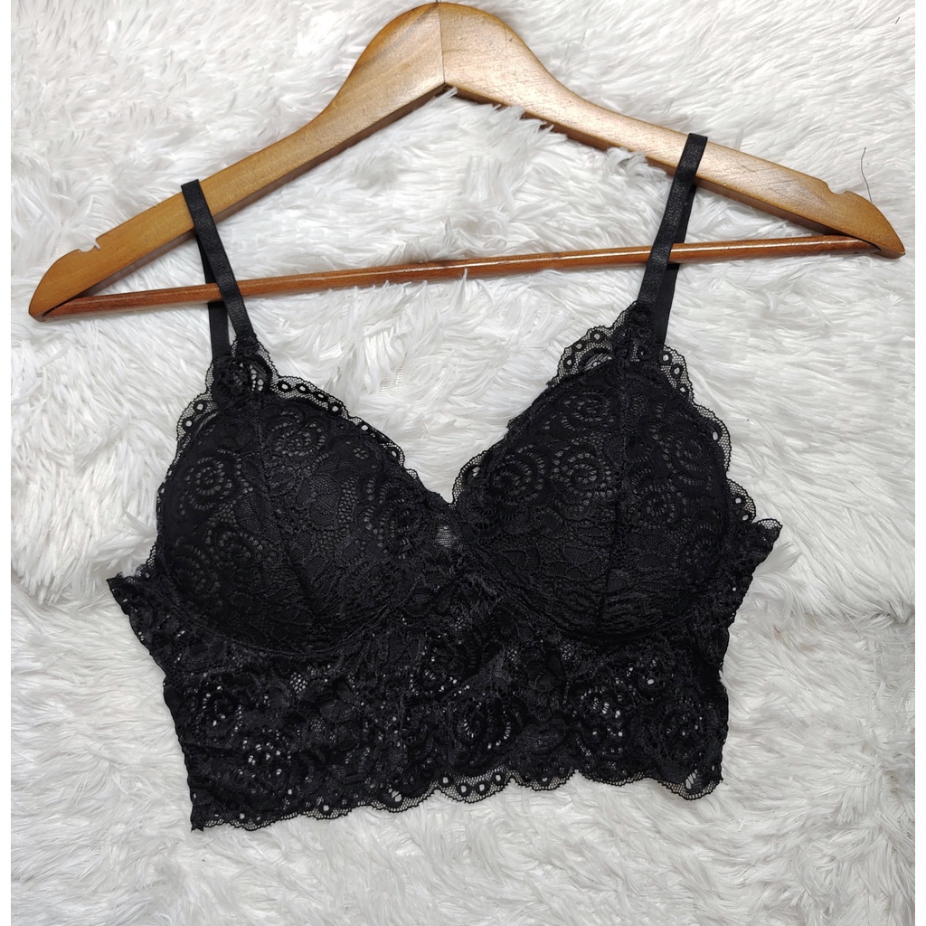 Set Bra - Bralette ren sexy không gọng, mút mỏng - Màu đen - NY01 - Bộ đồ lót nữ