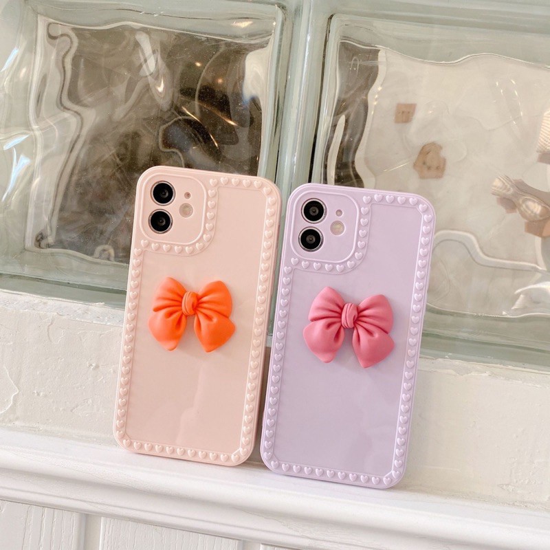 Ốp iphone gắn Nơ dành cho Iphone XS Max/11/11Pro Max/12Pro/12Pro Max | BigBuy360 - bigbuy360.vn