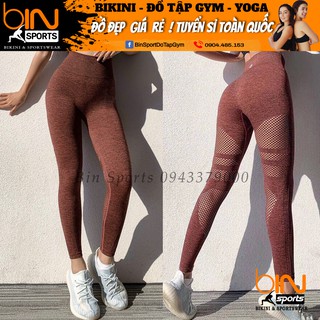 Quần Tập Gym Yoga Nữ Dệt Kim Naqi Bin Sports