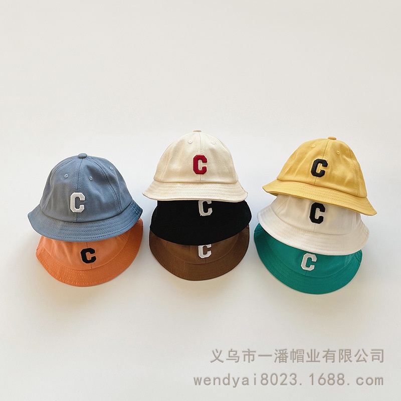 Nón Bucket Thêu Chữ Thời Trang Xuân Thu Hàn Quốc Cho Bé