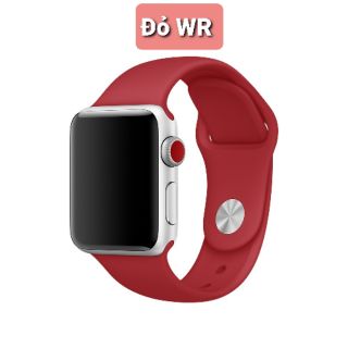 Dây Apple watch màu đỏ rượu vang WR silicone Coteetci chính hãng