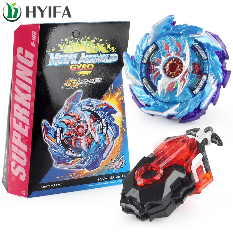 Con Quay Đồ Chơi Beyblade Burst - B-160 King Helios.Zn 1B Với Tay Cầm B184 Cho Bé Trai