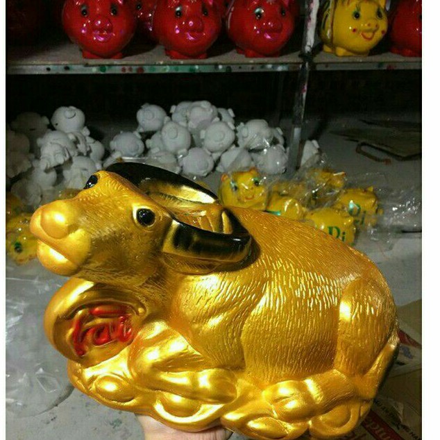 Trâu vàng Tài Lộc 2021 / heo đất / lợn đất tiết kiệm 2021 | BigBuy360 - bigbuy360.vn