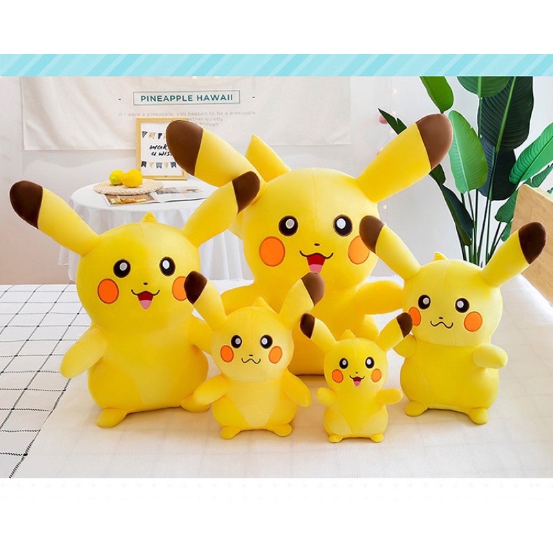 Gấu bông thú nhồi bông hình pikachu đáng yêu