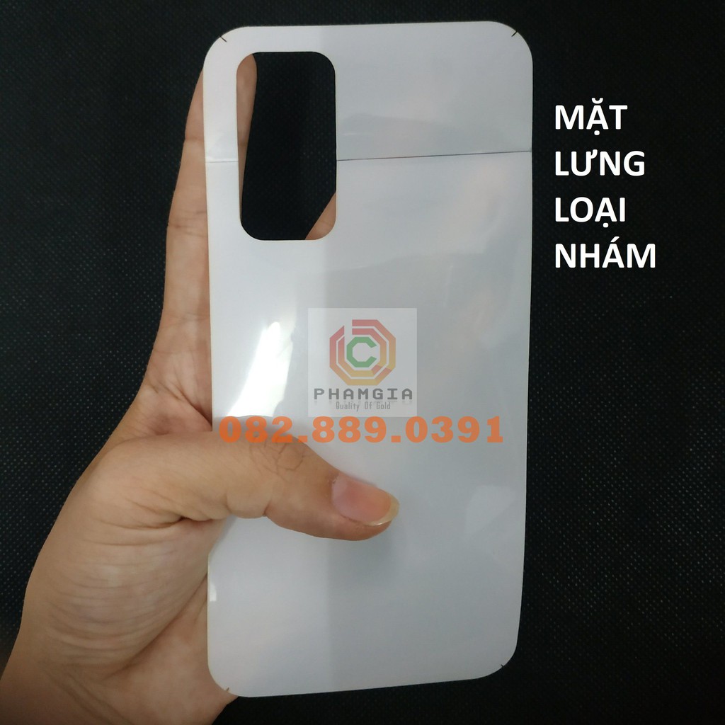 Dán PPF bóng, nhám cho Xiaomi Mi 10T pro màn hình, mặt lưng, fill lưng viền siêu bảo vệ