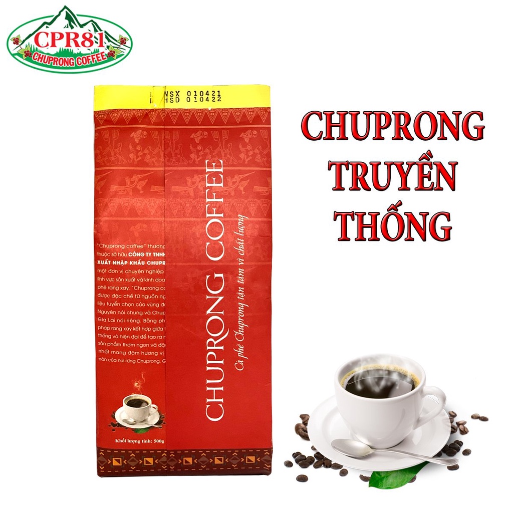 [QUÀ TỪ 1KG] 500gr Cà Phê Truyền Thống Gia Lai Coffee Hạt Bột Rang Xay Pha Phin Pha Máy