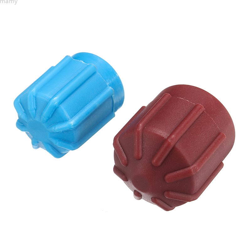 Set 2 nắp đậy van điều hòa không khí điện áp cao và thấp R134A A/C thích hợp cho xe hơi