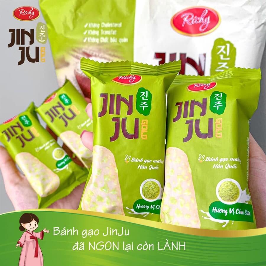 Bánh Gạo JINJU RICHY vị Cốm Sữa 145g