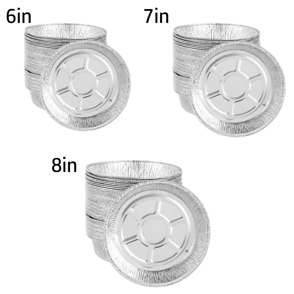 HECCEH Set 50 Tấm Thiếc Lá Nhôm Dùng Một Lần Lót Nồi Chiên Không Dầu