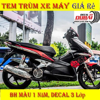 Tem Trùm Airblade Đen Đỏ Redbull