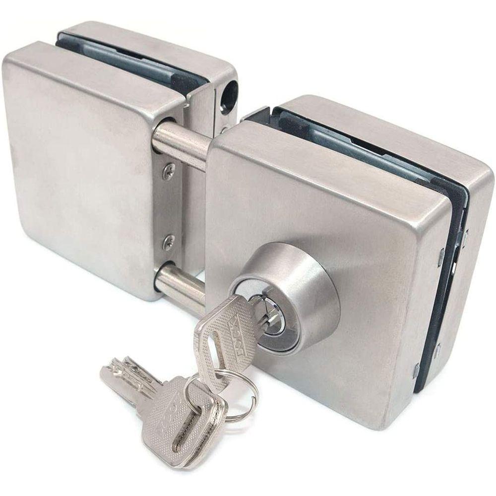 Khóa Cửa Kính Hai Mặt Bằng Thép Không Gỉ 304 Chống Trộm