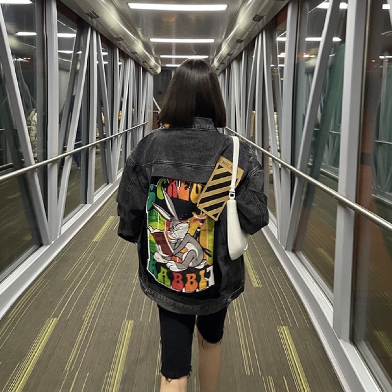 Áo khoác Denim Jacket Offw cao cấp nam nữ