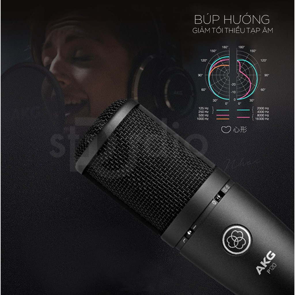 【Chính hãng】COMBO livestream Icon Upod Pro Micro thu âm AKG P120 - BẢO HÀNH  1 đổi 1 trong 12 tháng