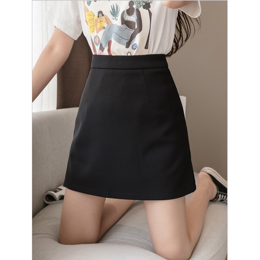 Chân Váy Ngắn Chữ A , Váy Ngắn Chữ A Lưng Cao phong cách Công sở