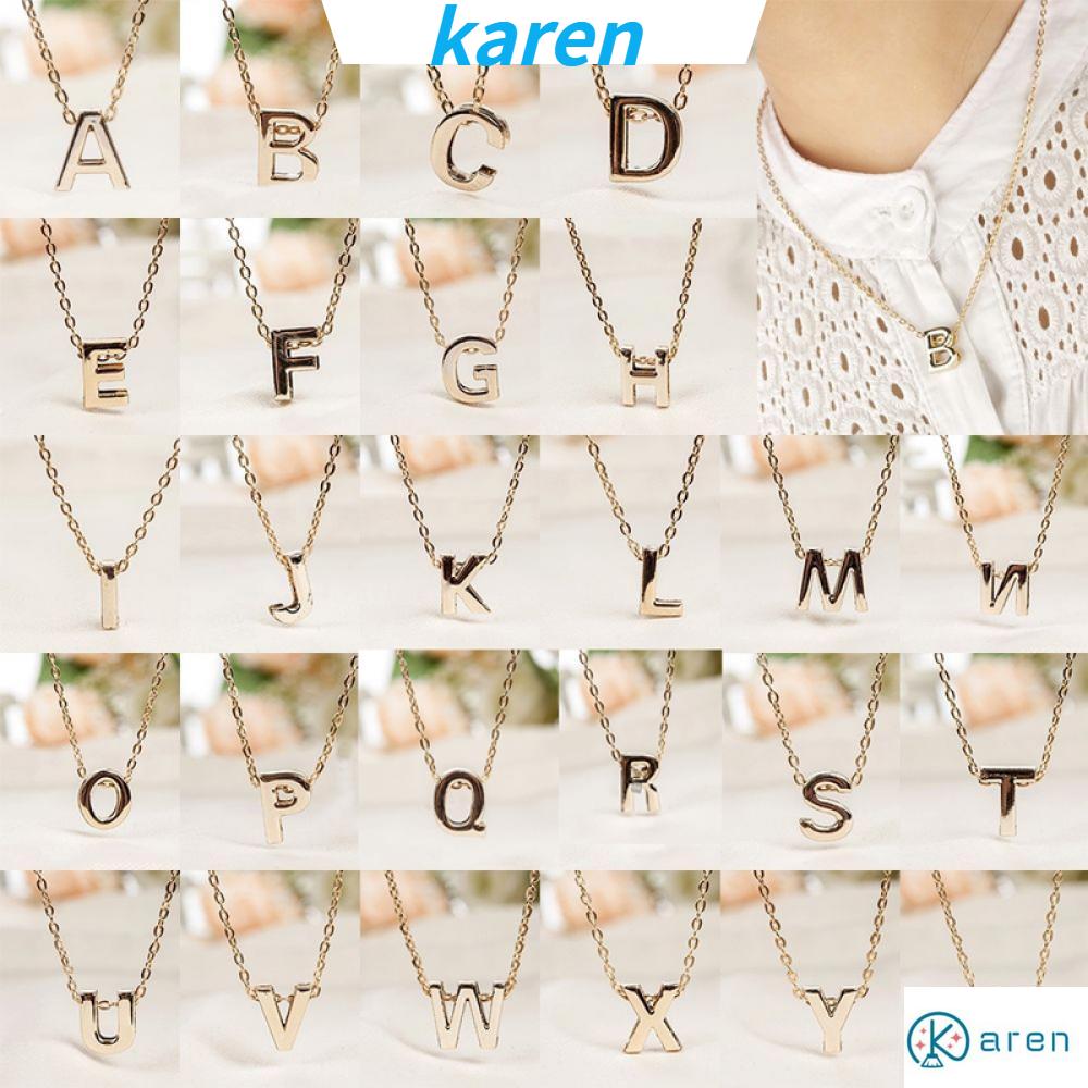 Vòng cổ Mặt Hình 26 Chữ Cái Alphabet Thời Trang Sành Điệu Cho Nữ