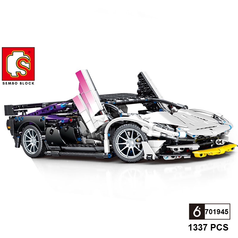 Đồ chơi lắp ráp xe Lego Technic mô hình Xe Thể Thao Jackpot Ziyue  - SEMBO 701945