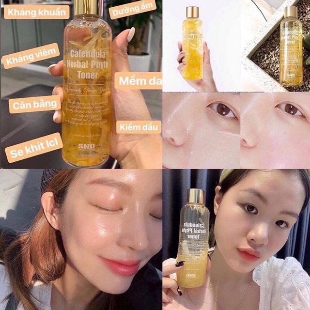 🌼Nước hoa hồng Toner Hoa Cúc SNO Calendula Herbal Phyto Toner