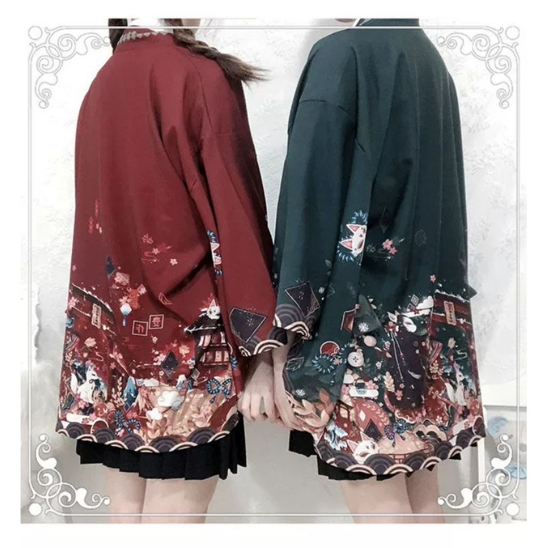 Haori cáo Nhật Bản(SẴN ĐỎ,) | BigBuy360 - bigbuy360.vn