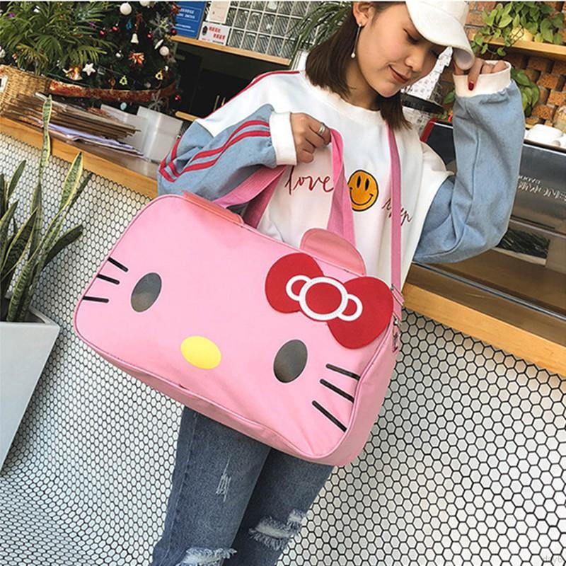 Balo Oxford Chống Thấm Nước Họa Tiết Hello Kitty