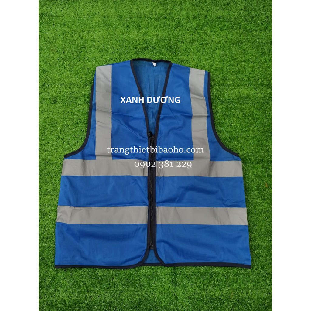 Áo phản quang ghi lê kỹ sư, công nhân vải lưới thoáng khí