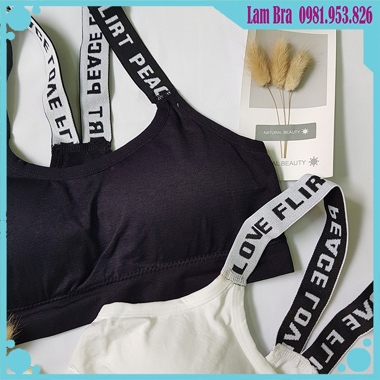 Áo Bra Tập Thể Thao Viền Chữ, Áo tập Gym Yoga Dây Viền Chữ Siêu Hot