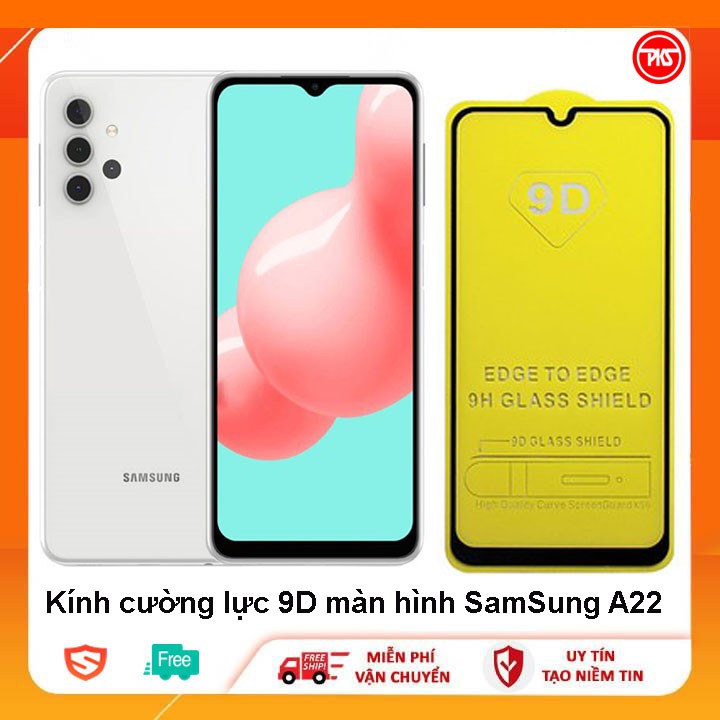 [Combo 3 chiếc] Kính Cường Lực 9D Full Màn Hình Samsung A22 A23