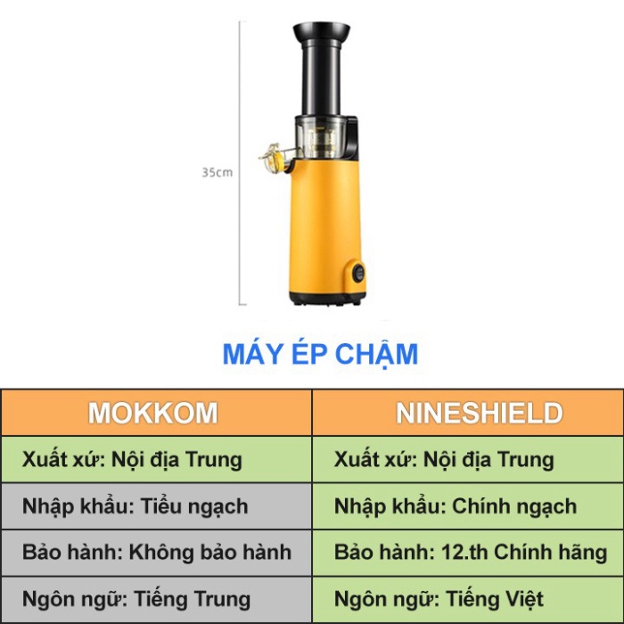 Máy Ép Chậm Mini Chính Hãng Bảo Hành 12 Tháng - Máy Ép Chậm Trái Cây Hot Nhất Mùa Hè Này