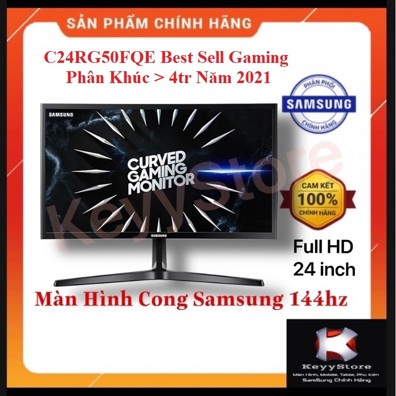 [Mã ELHAMS5 giảm 6% đơn 300K] Màn hình Cong Gaming Samsung 24 inch C24RG50FQE 144hz Mới 100% Chính Hãng