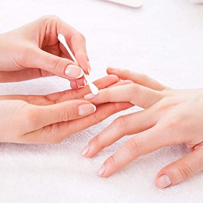 [Hàng mới về] Hộp 200 tăm bông nhiều màu sắc thiết kế hai đầu tiện dụng để vệ sinh tai/mũi/trang điểm