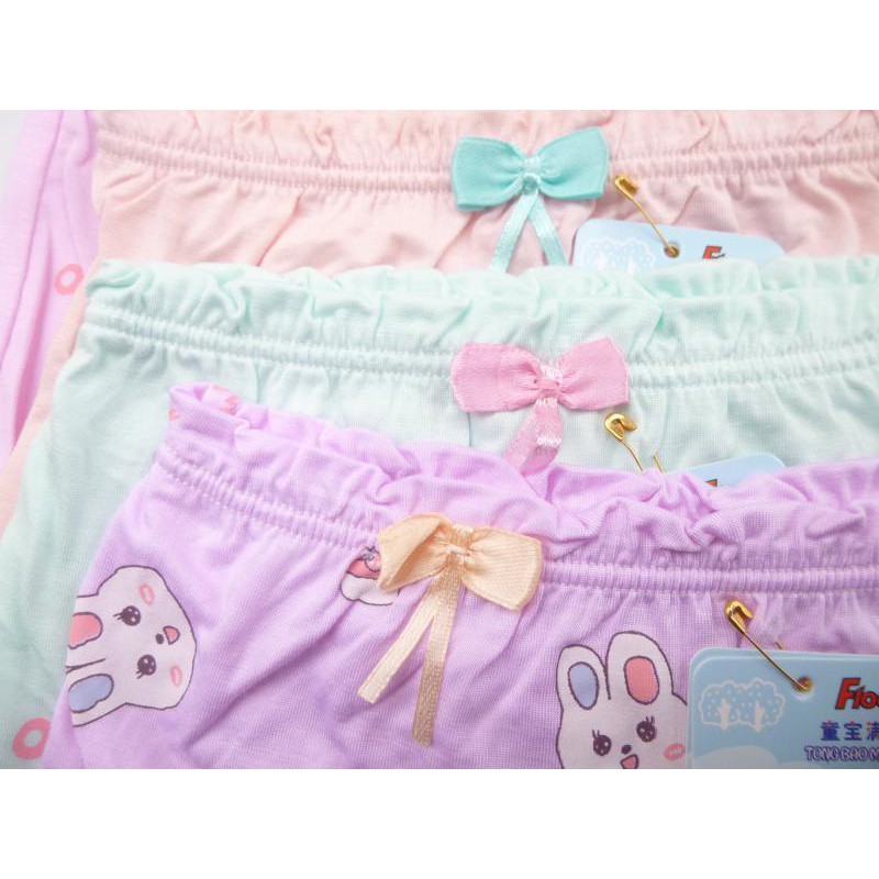 Quần Chip Đùi Bé Gái Có Nơ Họa Tiết Hình Cute Hàng Cotton Đẹp CĐ01