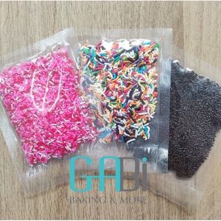 Cốm rắc trang trí sợi nhiều màu 20g