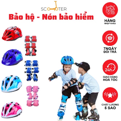 Giày Patin trẻ em điều chỉnh size, patin kidsport bánh phát sáng, giày trượt bé trai bé gái (tặng kèm đồ bảo hộ)