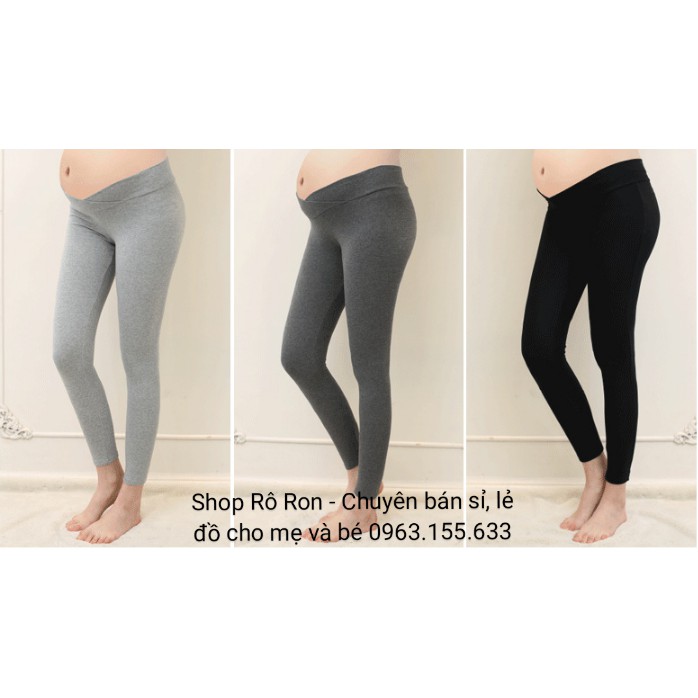 Quần legging cạp chéo RY J.C STUDIO cho mẹ bầu - Quần legging đỡ bụng bầu cho mẹ - Shoproron