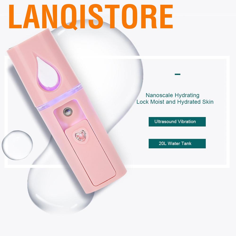 Thiết bị phun sương nano giữ ẩm da mặt kèm dây cáp USB