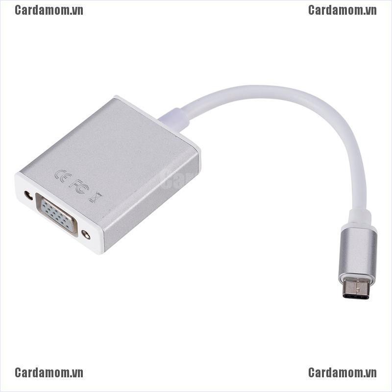 {carda} USB 3.1 Type C To VGA Adapter Cable USB-C Male To VGA 1080p Female Converter{LJ} | BigBuy360 - bigbuy360.vn
