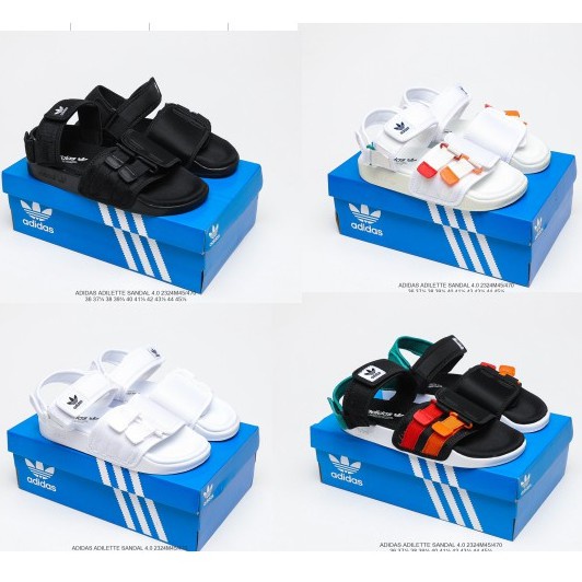 Xăng đan Adidas Adilette 4.0 Thời Trang Đi Biển Cho Nam Nữ Đen