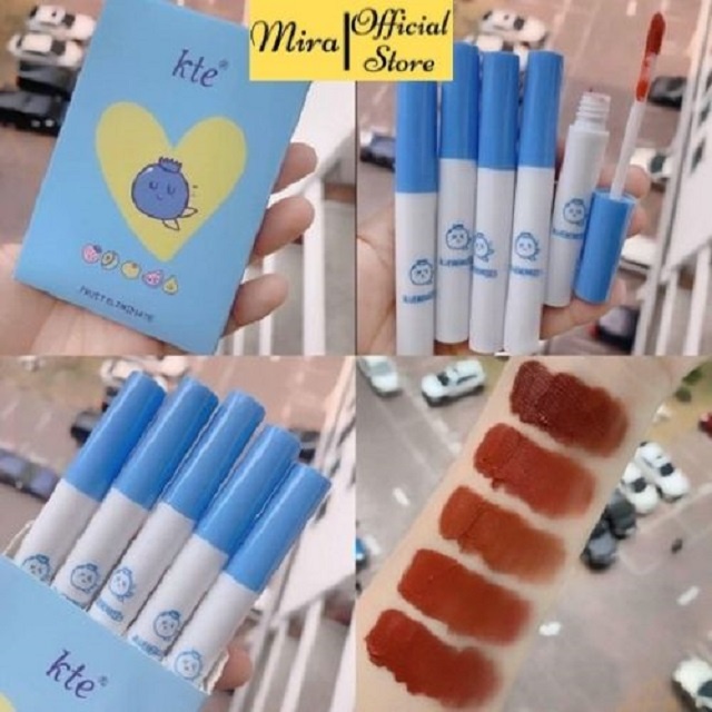 Set Son Kem Lì KTE Fluffy Matte Lip Glaze HÀNG CHÍNH HÃNG Miraa shop