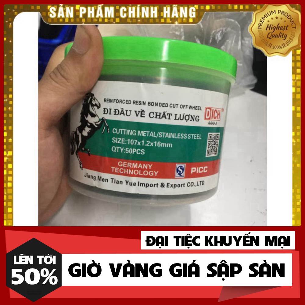 [ GIÁ TỐT NHẤT ] ĐÁ CẮT SẮT, INOX PHI 100 HỘP 50 VIÊN(CHO KHÁCH XEM HÀNG)